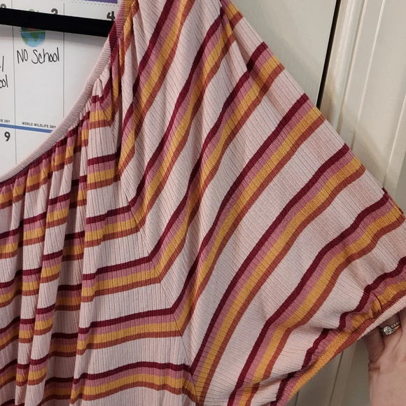 NWT Lane Bryant Striped Square Tie Neck Top in Size 26/28 - Picture 8 of 12